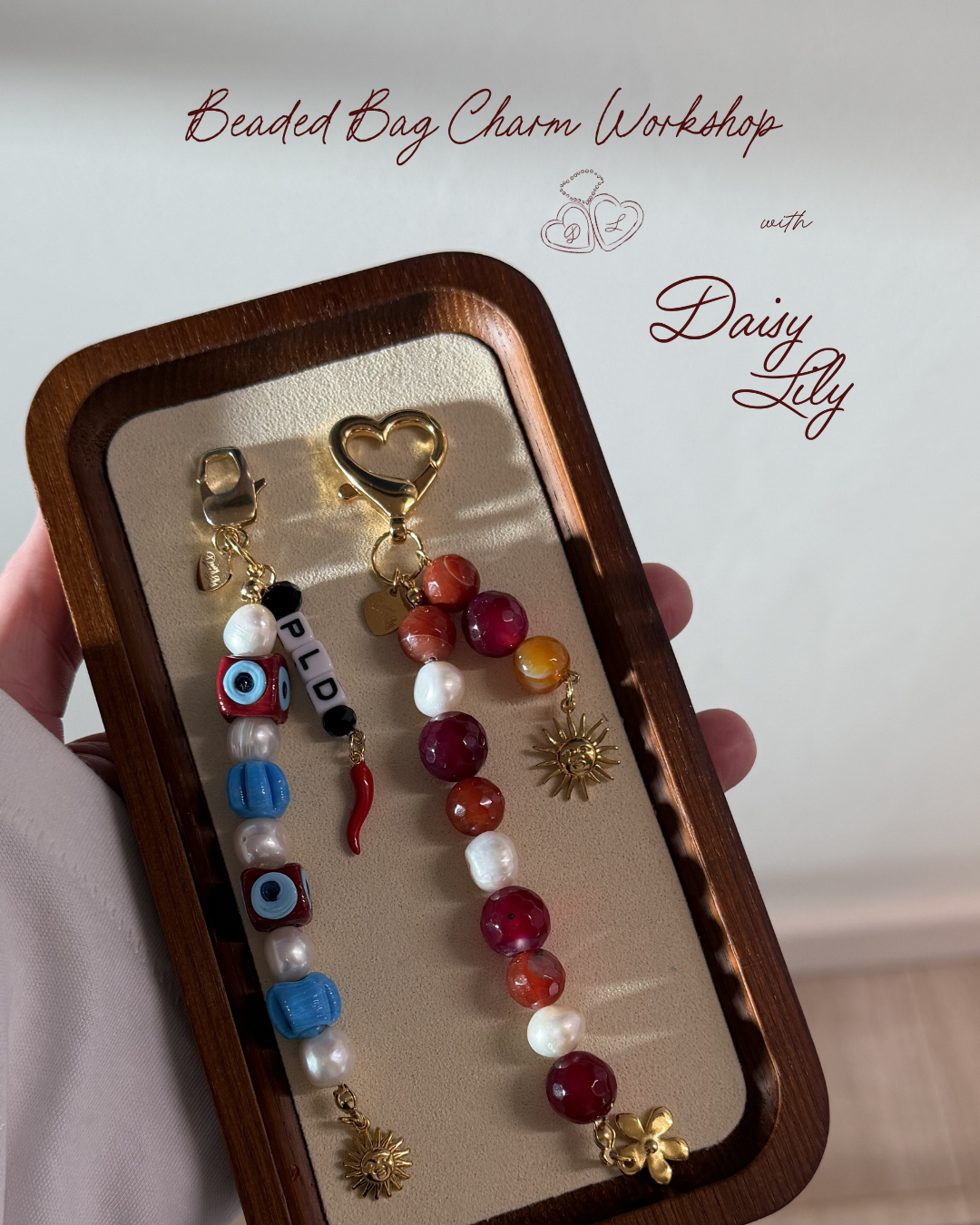 Beaded Bag Charm Workshop by Daisy Lily: Thursday 9th July 2026