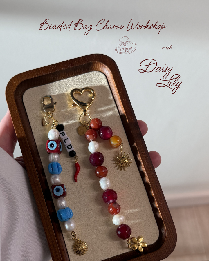 Beaded Bag Charm Workshop by Daisy Lily: Thursday 9th July 2026